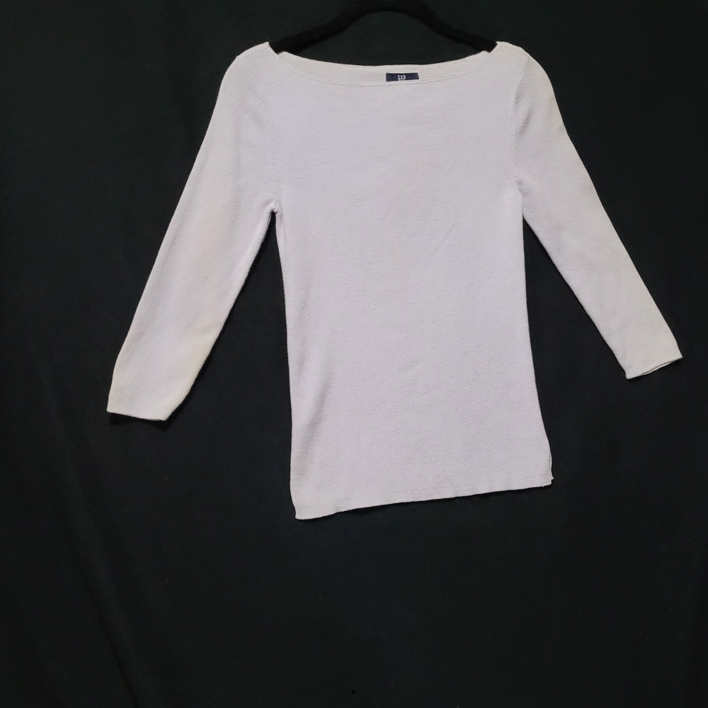 Vintage Gap-Lilac-scoopneck ribbed Fitted Sweater-Small-gently pre-luved